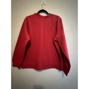 SJB Active- hoodie-mens-size XL-Red-round neck-fleece-long sleeve-light Weight